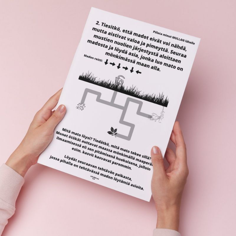 Alle kouluikäisten tulostettava ja opettavainen pakopeli teemalla ötökät & öttiäiset mallisivu